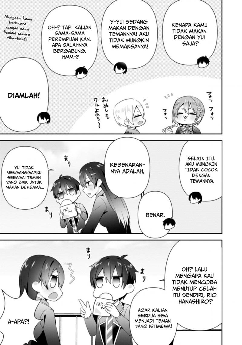 The Cute Girl Sitting Next to Me Is Trying to Make Me Fall in Love With Her as a Way to Ridicule Me Chapter 12 Bahasa Indonesia